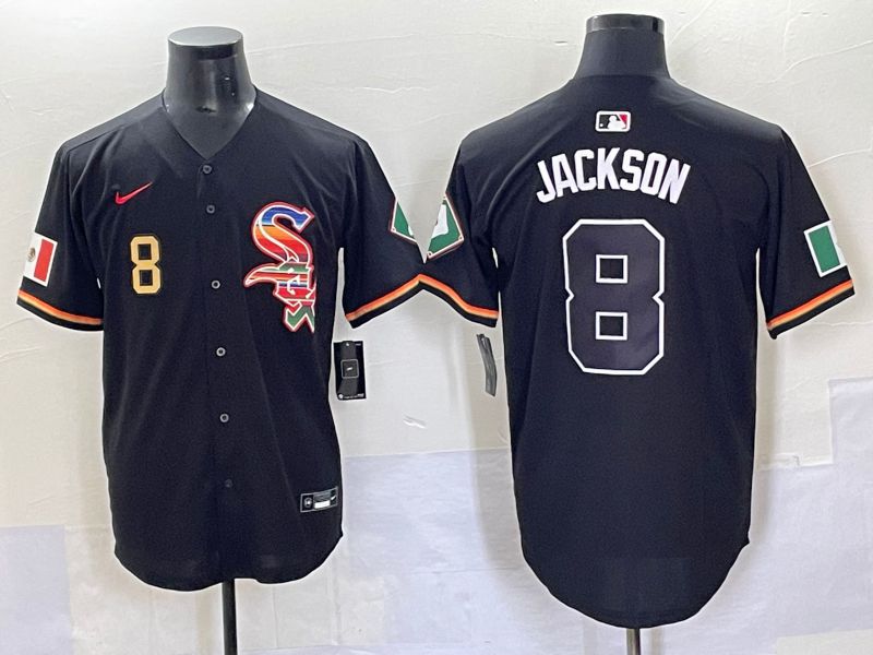 Men 2025 Chicago White Sox #8 Jackson Black Game Nike MLB Jersey style 7035->chicago white sox->MLB Jersey